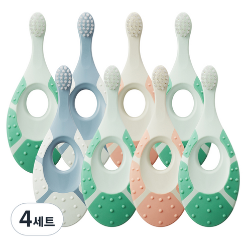 조르단 그린클린 베이비 스텝 1단계 칫솔, 랜덤발송, 8개입, 4개