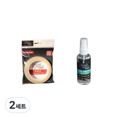 프라임쉴드 차량용 문콕방지 도어엣지 PPF 필름 15m + 시공액, 투명(필름), 2세트