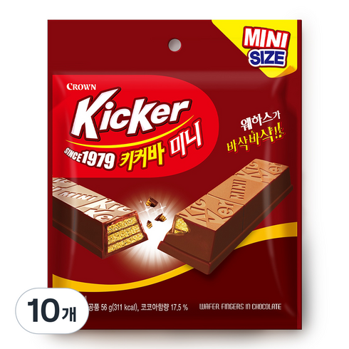 크라운 키커바 미니, 56g, 10개