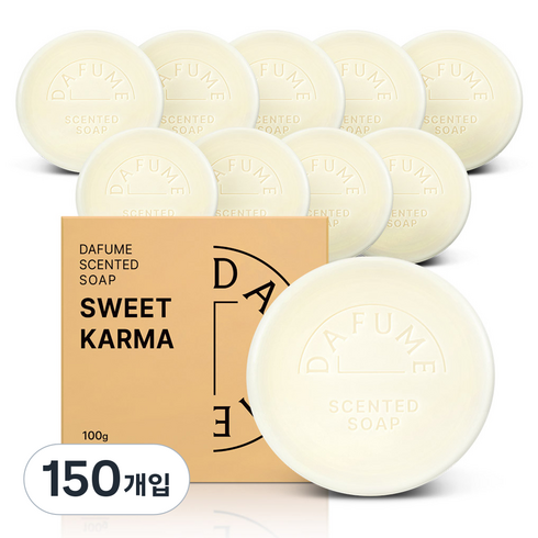 다퓸 바이 코코도르 시그니처 센티드 비누 스윗카마, 100g, 150개입