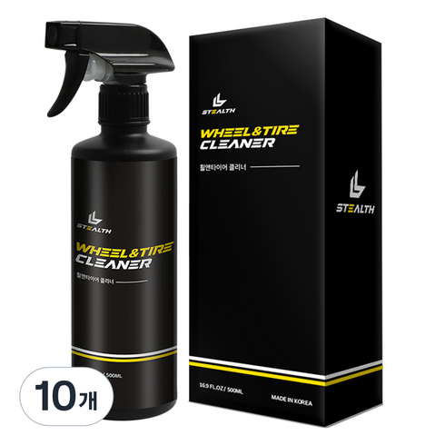 스텔스 휠앤타이어 클리너, 500ml, 10개