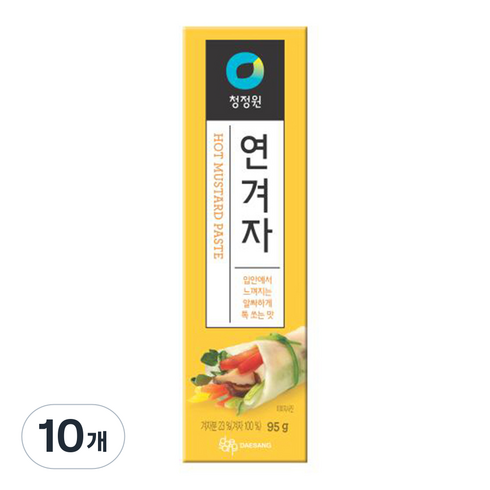 청정원 연겨자, 95g, 10개