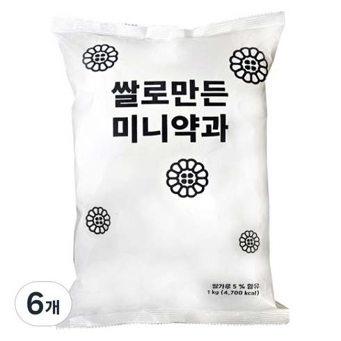 쌀로 만든 미니약과, 1kg, 6개
