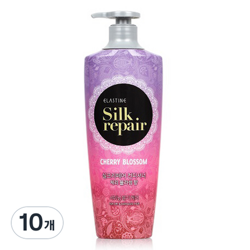 엘라스틴 실크 리페어 컨디셔너 체리블라썸향, 550ml, 10개