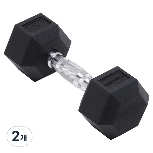 하디로어 프리미엄 육각 덤벨 헬스장 아령, 9kg, 2개