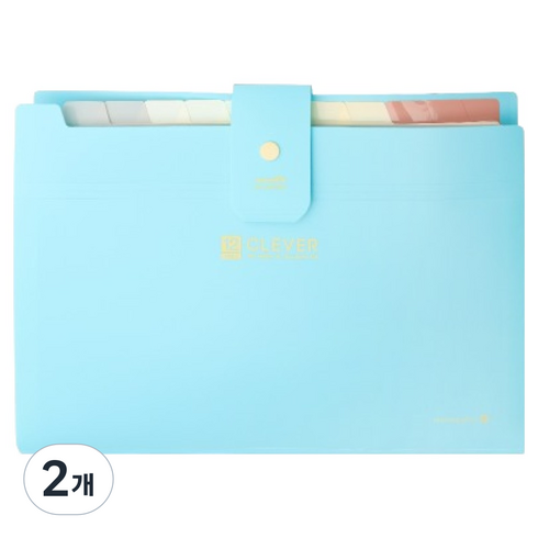 모닝글로리 클레버 12분류 간편 도큐멘트 파일, 민트, 2개