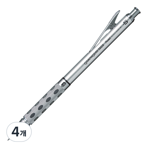 펜텔 PG1015 그래프기어 1000 샤프, 0.5mm, 4개