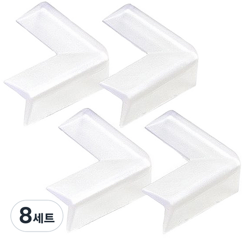 모서리 충격방지 가드 2p, 8세트, 투명