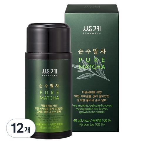 쌍계명차 순수말차, 12개, 1개입, 40g
