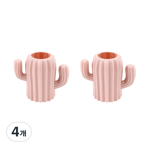 마크하스 모던 꽃병 선인장, 핑크, 4개