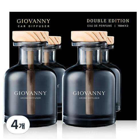 GIOVANNY 차량용 방향제 150ml, 미스티아쿠아, 4개