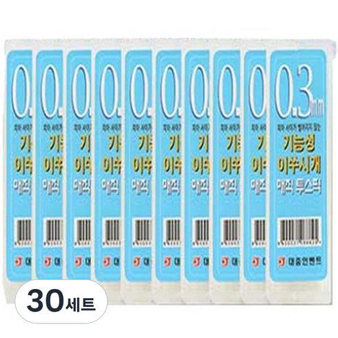 대중인벤트 매직 투스픽 PET 이쑤시개, 0.3mm, 20개입, 30세트