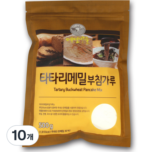 메밀마을 타타리메밀 부침가루, 500g, 10개