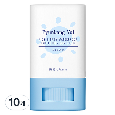편강율 키즈앤베이비 워터프루프 프로텍션 선스틱 SPF50+ PA++++, 15g, 10개