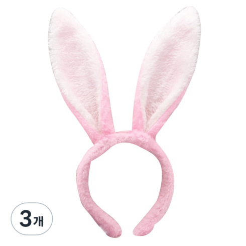 우밍스토어 파티용 토끼 머리띠, 타입2, 3개
