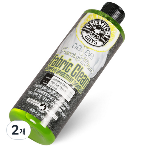 케미컬가이 패브릭클린 섬유 및 카펫전용 샴푸 악취 제거제, 473ml, 2개