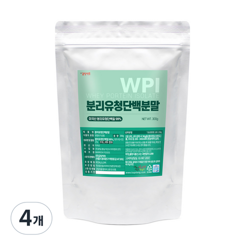 갑당약초 분리유청단백분말, 300g, 4개