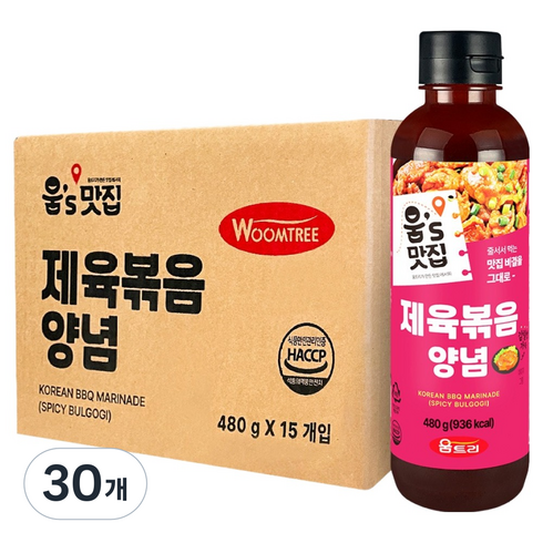 움트리 제육볶음양념, 480g, 30개