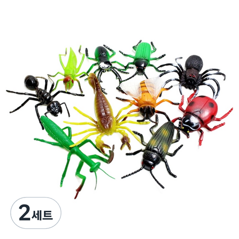 캐스비 소프트 곤충 피규어 10종 세트, 2세트