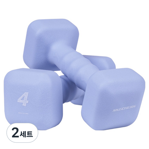 스케쳐스 플로우 사각 아령 덤벨, 4kg, 2세트