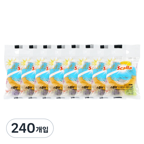 스칼라 다용도 테이프 리필 18mm x 30m, G1830R, 240개입