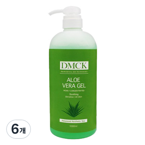 DMCK 알로에 베라 겔, 1L, 6개