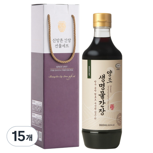 신앙촌 특선 1호 양조간장, 860ml, 15개
