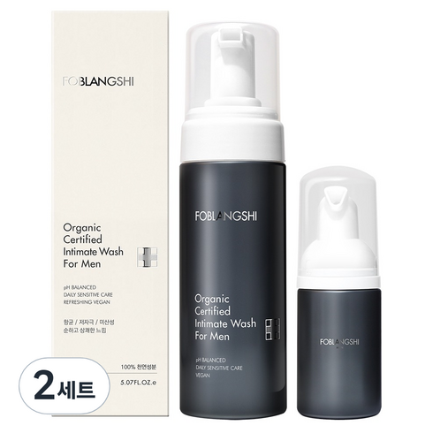 포블랑시 유기농 남성청결제 150ml + 30ml 세트, 2개, 180ml