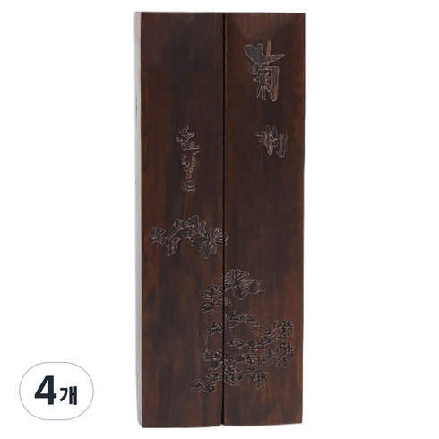 난리시스터즈 서예 종이고정 문진 블랙 국화 25cm, 4개