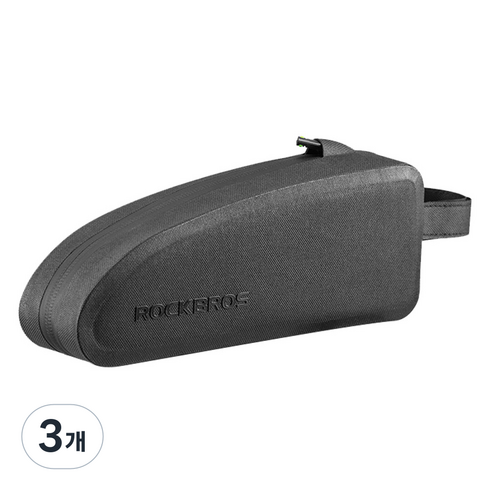 락브로스 자전거 방수 탑튜브 가방 AS-019 L 23.5 x 6.5 x 10.5 cm, 혼합색상, 3개
