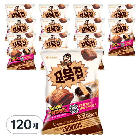 꼬북칩 초코츄러스맛, 80g, 120개