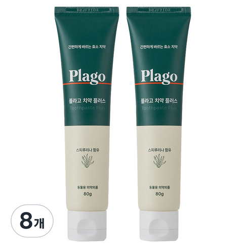플라고 플러스 반려동물 치약, 80g, 1개입, 8개