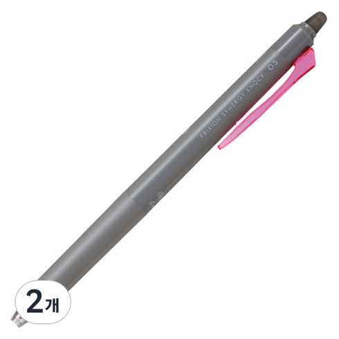 파이롯트 프릭션 시너지노크 볼펜 0.5mm, 핑크, 2개