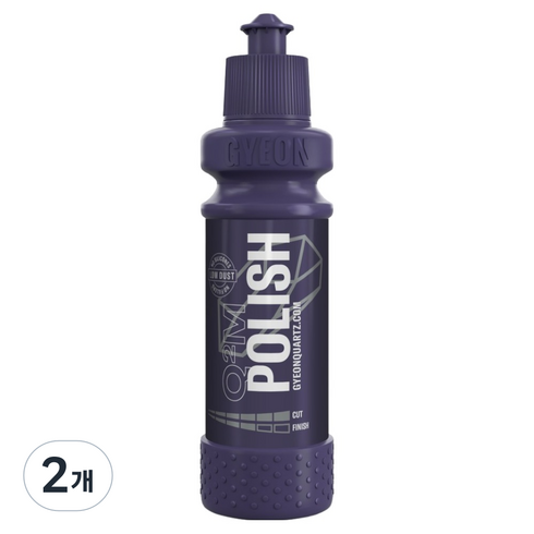 기온쿼츠 폴리시 중벌 폴리싱 차량 스크래치 기스 흠집 제거 광택제 컴파운드, 120ml, 2개