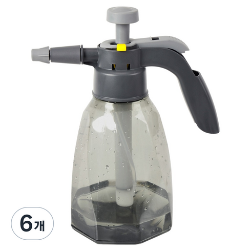 삼정크린마스터 크리스탈 자동 압축 분무기 1.5L, 그레이, 6개