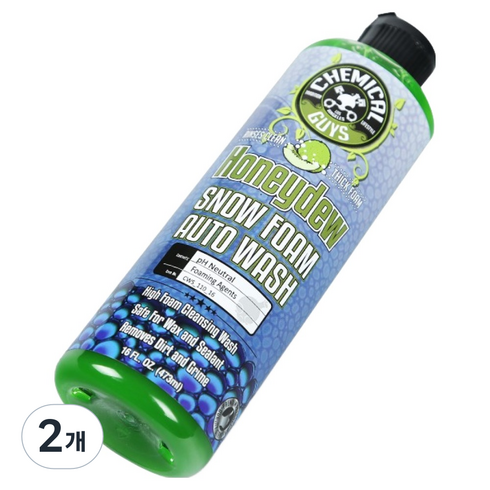 케미컬가이 허니듀 스노우폼 오토워시 클렌져 카샴푸, 473ml, 2개