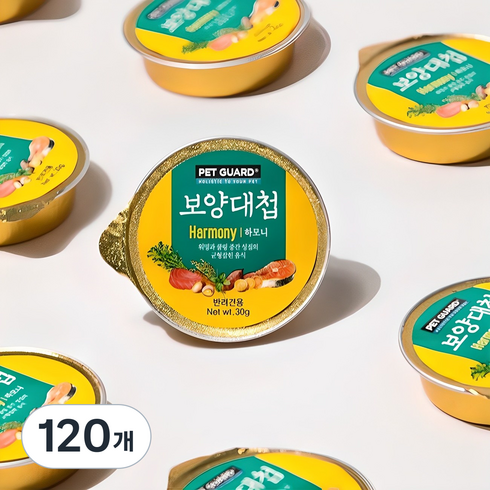 펫가드보양대첩 전연령 강아지 하모니 캔, 연어, 30g, 120개