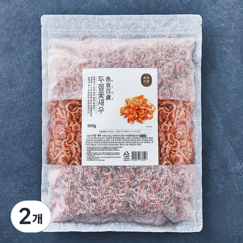 어식백세 두절 꽃새우, 500g, 1개입, 2개