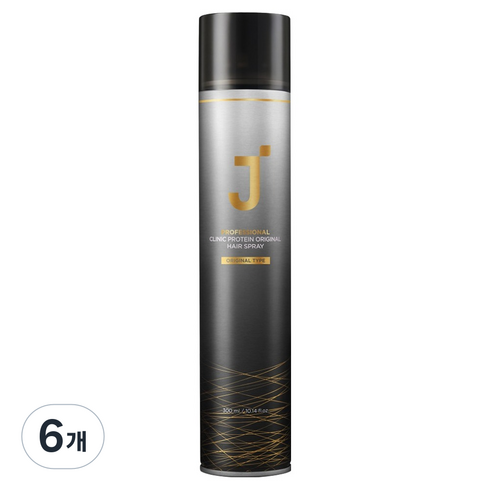 제이숲 프로페셔널 클리닉 단백질 오리지널 헤어 스프레이 시트러스향, 6개, 300ml