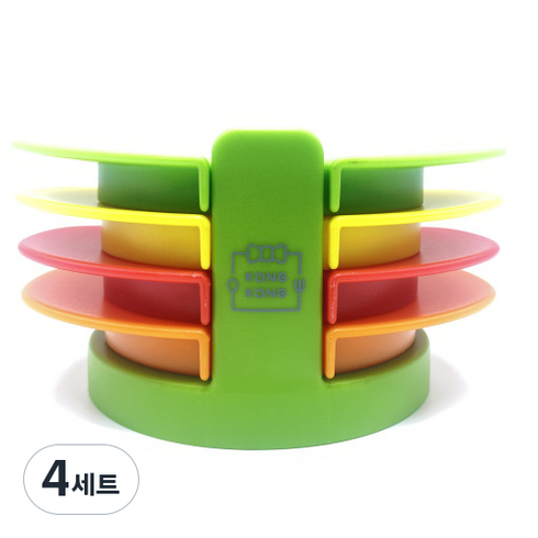 콩콩 에그 슬라이서 4종 세트, 혼합색상, 4세트