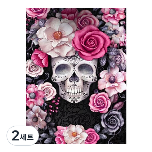 데이소이 미스테리 판타지 DIY 보석십자수 세트 20 x 30 cm, 18 로즈, 2세트