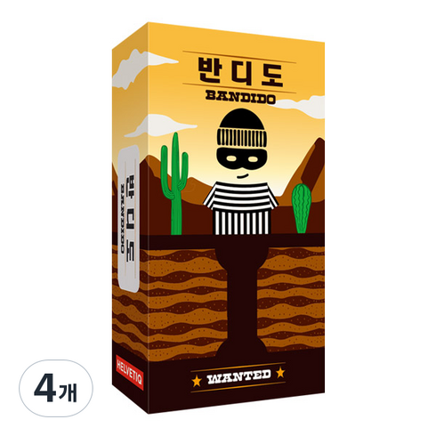팝콘에듀 반디도 보드게임, 혼합색상, 4개
