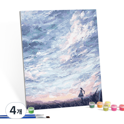 아이러브페인팅 DIY 명화그리기 4050, 유성과 소녀, 4개