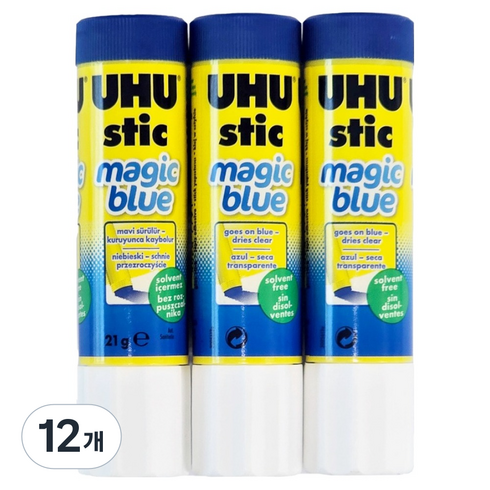 UHU 매직풀, 21g, 12개