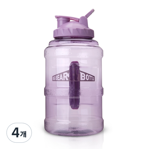빅베어 쉐이커 보틀, 퍼플, 2.5L, 4개