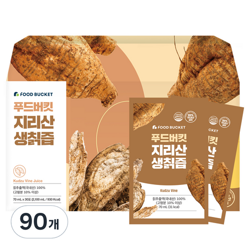 푸드버킷 지리산 생칡즙, 70ml, 90개
