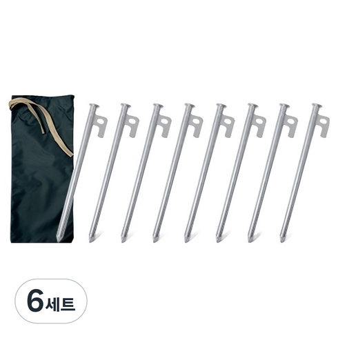 벅703 고강도 크롬 단조팩 8p + 보관주머니 세트, 6세트