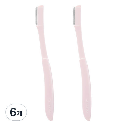미샤 접이식 아이브로우 미용칼, 6개, 혼합색상