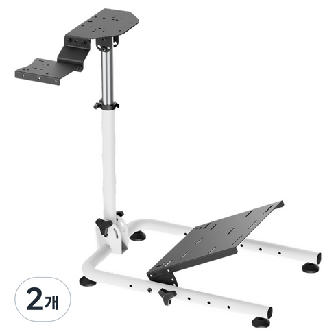 STRIX 접이식 레이싱 휠 거치대 컴팩트, 2개, LRS11-BS02W(화이트)