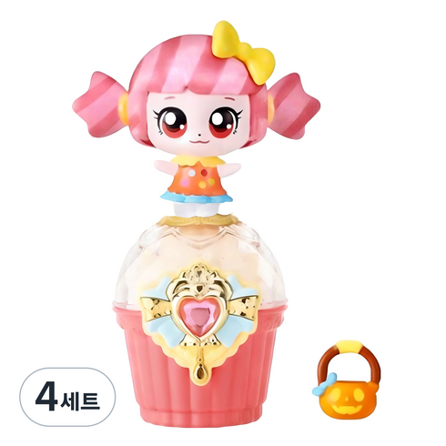 캐치티니핑 새콤달콤 캔디핑 피규어 세트, 4세트